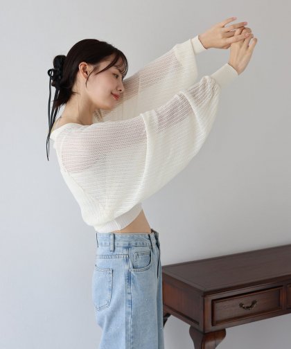 メッシュカーディガン
