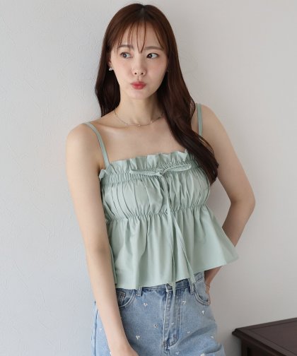 【SALE】リボンべプラムキャミソール【ネコポス】