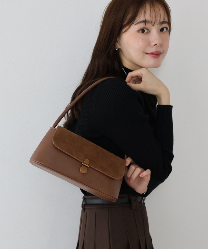 【TIME SALE】スウェードスクエアミニバッグ